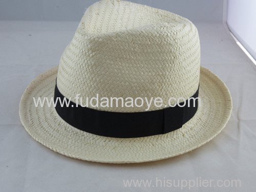 mens straw fedora hat