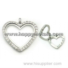 Heart shape floating charms