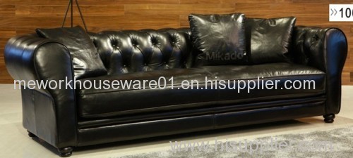 Indoor furnitue --------Waxy leather sofa