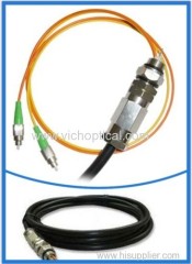 FC/APC 2 core waterproof fiber optical tail cable