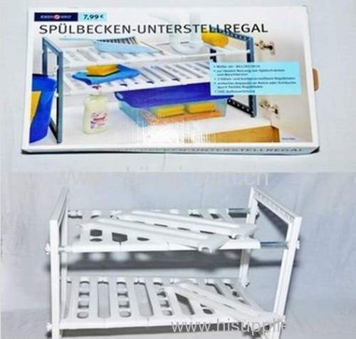 undersink shelf/plastic DIY storage undersink shelf