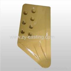 lager plate carbon steel casting engineer machinery yellow color