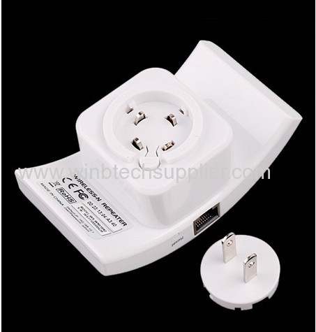 Wireless-N Wifi Repeater 802.11N/B/G Network Router Range Expander 300M 2dBi Antennas Signal Boosters