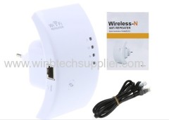 Wireless-N Wifi Repeater 802.11N/B/G Network Router Range Expander 300M 2dBi Antenna Signal Booster Support 2.4 GHz WLAN