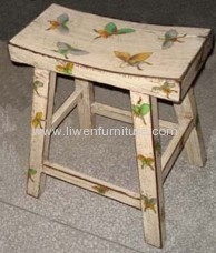 Antique oriental drawing stool