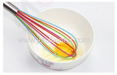 Cooking sets Silicone Egg Whisk with Stainless Steel Handle