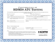HDMI Cable Certificate