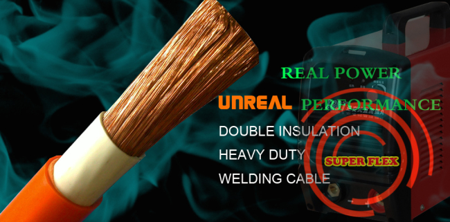 orange/white superflex double insulation heavey duty 70SQMM welding cable 500AMP