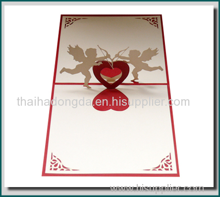 Love 3D pop up card