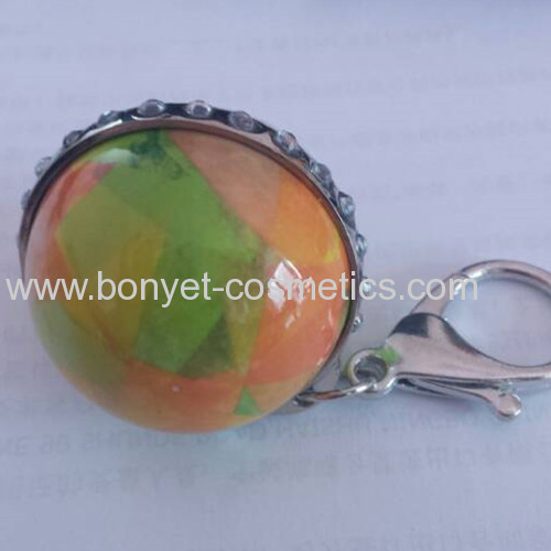 water transfer printing ball with ring lip balm
