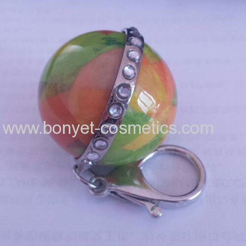 water transfer printing ball with ring lip balm