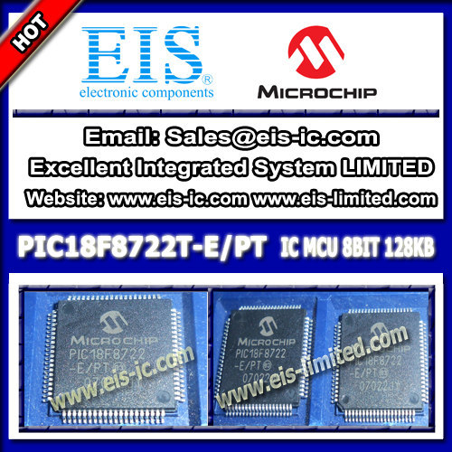 PIC18F8722T-E/PT - IC 8-bit Microcontrollers MCU 128KB FLASH