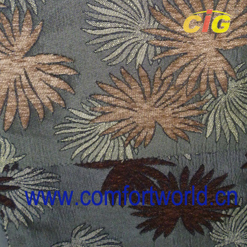 Chenille Sofa Fabric With Jacquard