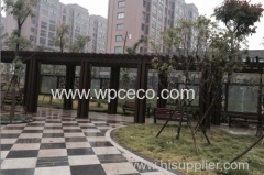 wood plastic composite wooden gazebo for resting area