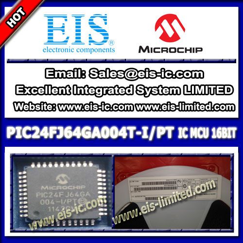 PIC24FJ64GA004T-I/PT - IC 16-bit Microcontrollers MCU 64KB F