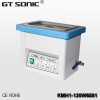 Stainless steel ultrasonic denture cleaner with basket