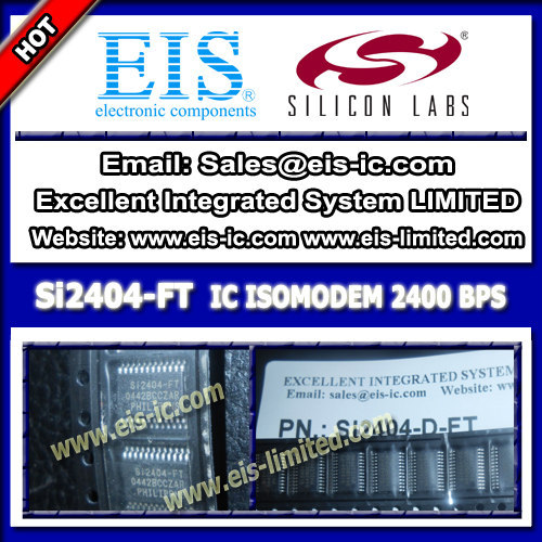 Si2404-FT - IC 2400 BPS ISOMODEM WITH ERROR CORRECTION SYST