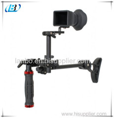 Shoulder Rig and Handgrip with 3x Viewfinder Hood