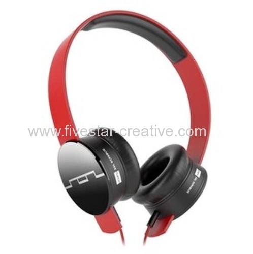 SOL Republic Tracks HD Over Ear Red Headphones with Remote and Mic