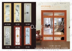 Interior Aluminum Glass Bathroom Door