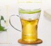 Borosilicate Glass Flower Tea Cups With Cover 310ML