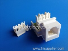 Cat.3 RJ11 (6P4C) Keystone Jack For Telephone 110 IDC Keystone Jack