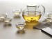 Highly Transparent Mouth Blown Glass Teaware Sets For White Teas