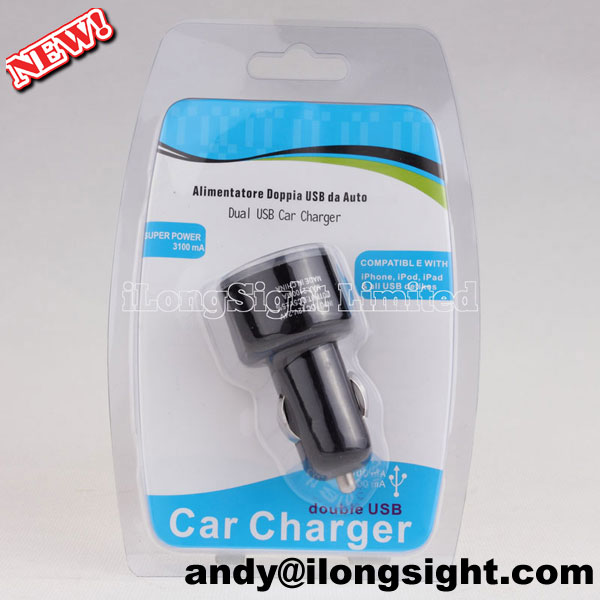 Alimentatore Doppia USB da Auto Dual USB Car Charger