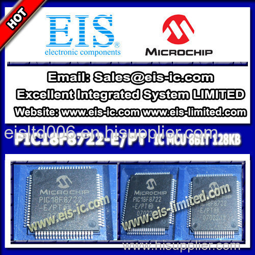 PIC18F8722T-E/PT - IC 8-bit Microcontrollers MCU 128KB FLASH TQFP-80