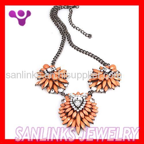 Custom Jewelry Fashion NecklaceLollies Orange Shourouk Necklace 
