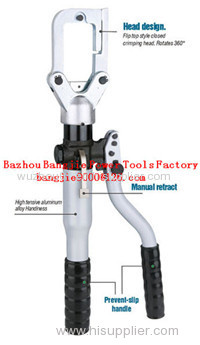 Hydraulic crimping tool Safety system inside HT-300