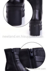 women genuine cow leather boots,rough heel,martin boots