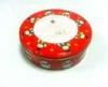 Metal Round Tin Cookie Containers For Spices / Tobacco Packing