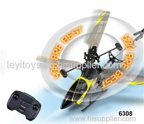 3.5ch Flashing RC Helicopter with Shining LED letter s or words