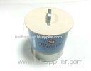 White / Blue Tin Cookie Containers With Lid / Cover , 162x175 MM