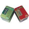 Tinplate Painting Tin Tea Canisters For Cookie Storage Red / Green Tin Boxes