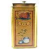 Square Golden Tin Tea Canisters Tin Can For Wax / Powder , 126*93*42mm