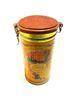 Coffee / Powder Metal Tinplate Box With Plastic Lid , Thickness 0.23mm