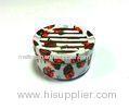 Painted Round Tin Ashtray Cigar Tin Box For Cigarette / Tobacco Smoking