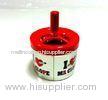 Metal Plate Ashtray Round Tin Container With Handle , 0.23 To 0.25 Mm Thickness