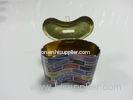 Irregular Colorful Tin Coin Hinge Box For Coin Storage , 130x60x110mm