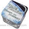 Painted Cartoon Empty Gift Tins Tin Container For Coffee / Cookie