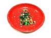 Metal Tin Plate Restaurant Circle Serving Trays For Cookie / Candy