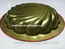Red Metal Tin Serving Trays , Round Water / Food Serve Tray For Restaurant