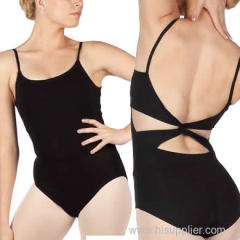 Adult twist back leotard