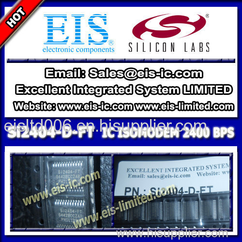 Si2404-D-FT - SILICON - IC 2400 BPS ISOMODEM WITH ERROR CORRECTION SYSTEM-SIDE 24TSSOP