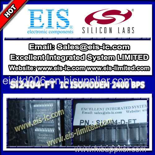 Si2404-FT - SILICON - IC 2400 BPS ISOMODEM WITH ERROR CORRECTION SYSTEM-SIDE 24TSSOP