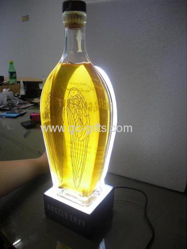 Light emitting organic glass wine rack