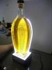 Light emitting organic glass wine rack