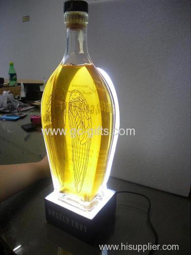Hot selling light emitting organic glass wine rack
